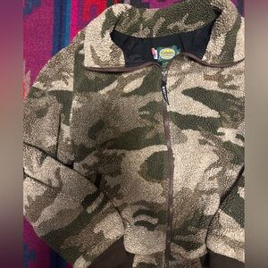 Vintage Cabelas Camo Fleece Jacket